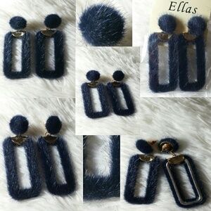 ☄Modern Vintage Faux Pony Hair Earrings